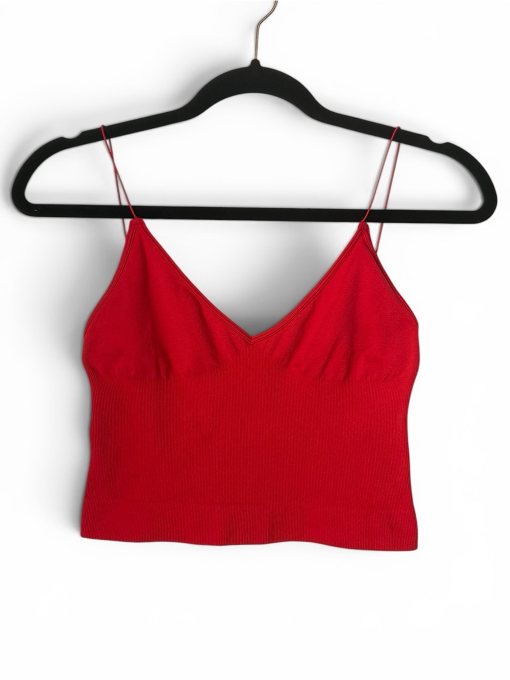 Free People Intimately Seamless Brami Crop Cami Red Size M/L